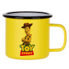 Metallic enamel MATT Yellow cup 360ml