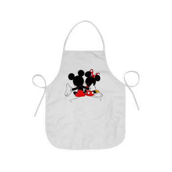 mickey and minnie hags, Chef Apron Short Full Length Adult (63x75cm)