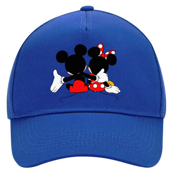 mickey and minnie hags, Ultimate Adult Hat BLUE, (100% COTTON DRILL, ADULT, UNISEX, ONE SIZE)