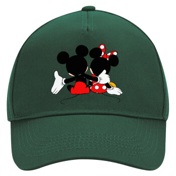 mickey and minnie hags, Adult Ultimate Hat GREEN, (100% COTTON DRILL, ADULT, UNISEX, ONE SIZE)