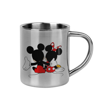 mickey and minnie hags, Mug Stainless steel double wall 300ml