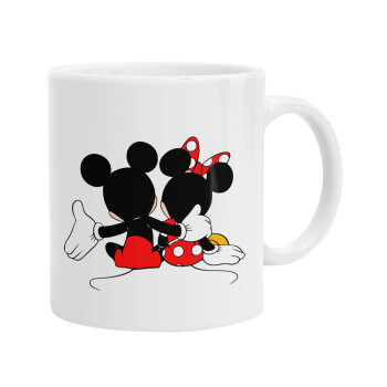 mickey and minnie hags, Ceramic coffee mug, 330ml (1pcs)