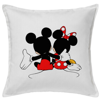 mickey and minnie hags, Sofa cushion White 50x50cm includes filling