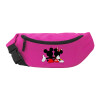 Unisex waist bag (banana) in PINK color with 2 pockets