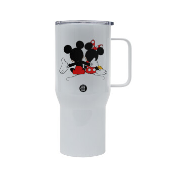 mickey and minnie hags, Tumbler με καπάκι, διπλού τοιχώματος (θερμό) 750L