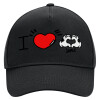 Adult Ultimate Hat BLACK, (100% COTTON DRILL, ADULT, UNISEX, ONE SIZE)