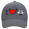 Ultimate Adult Hat Grey, (100% COTTON DRILL, ADULT, UNISEX, ONE SIZE)