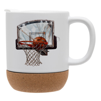 Basketball, Ceramic coffee mug Cork (MAT), 330ml (1pcs)