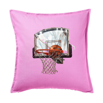 Basketball, Sofa cushion Pink 50x50cm includes filling