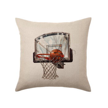 Basketball, Μαξιλάρι καναπέ ΛΙΝΟ 40x40cm περιέχεται το  γέμισμα