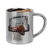 Double-wall metal cup for espresso (220ml)