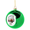 Green Christmas tree ornament ball 8cm