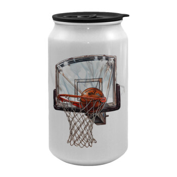 Basketball, Κούπα ταξιδιού μεταλλική με καπάκι (tin-can) 500ml