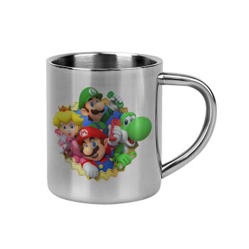 Super mario and Friends, Mug Stainless steel double wall 300ml