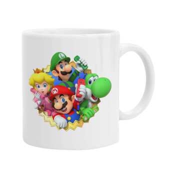 Super mario and Friends, Ceramic coffee mug, 330ml (1pcs)