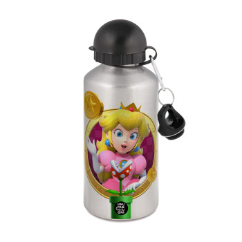 Princess Peach Toadstool, Metallic water jug, Silver, aluminum 500ml