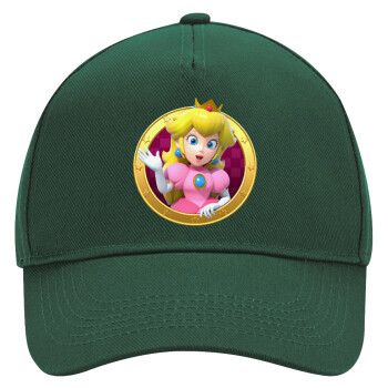 Princess Peach Toadstool, Adult Ultimate Hat GREEN, (100% COTTON DRILL, ADULT, UNISEX, ONE SIZE)