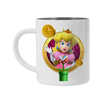 Princess Peach Toadstool, Mug Stainless steel double wall 450ml