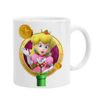 Princess Peach Toadstool, Ceramic coffee mug, 330ml (1pcs)