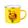 Yellow Enamel Metallic Cup 360ml