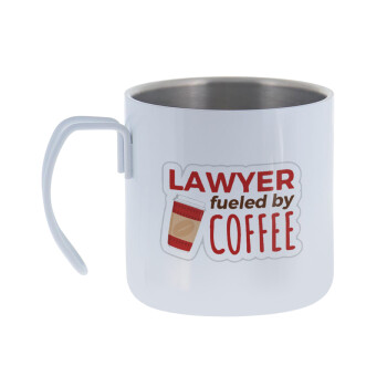 Lawyer fueled by coffee, Mug Stainless steel double wall 400ml