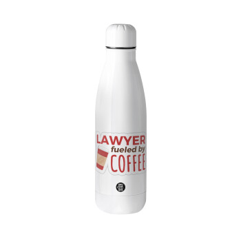 Lawyer fueled by coffee, Metal mug thermos (Stainless steel), 500ml