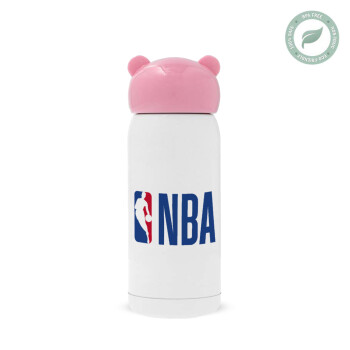 NBA Classic, Ροζ ανοξείδωτο παγούρι θερμό (Stainless steel), 320ml