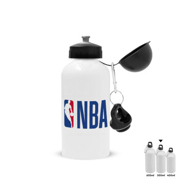 NBA Classic, Metal water bottle, White, aluminum 500ml