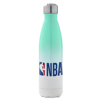 NBA Classic, Μεταλλικό παγούρι θερμός Πράσινο/Λευκό (Stainless steel), διπλού τοιχώματος, 500ml