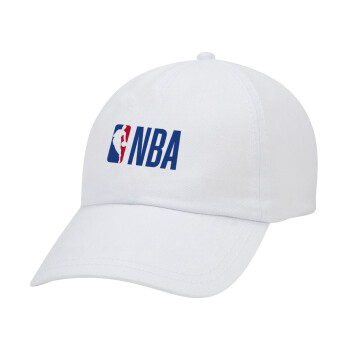 NBA Classic, Καπέλο Ενηλίκων Baseball Λευκό 5-φύλλο (POLYESTER, ΕΝΗΛΙΚΩΝ, UNISEX, ONE SIZE)