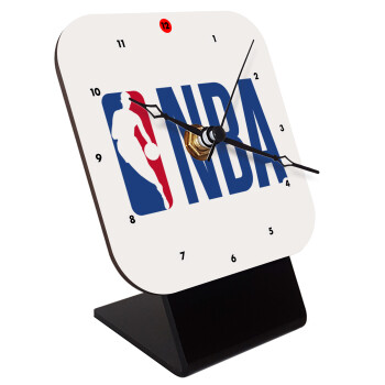 NBA Classic, Quartz Wooden table clock with hands (10cm)