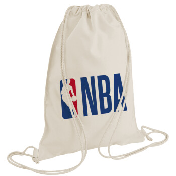 NBA Classic, Backpack bag GYMBAG natural (28x40cm)