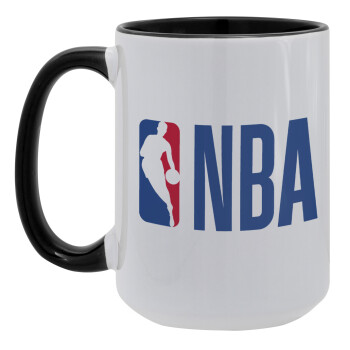 NBA Classic, Κούπα Mega 15oz, κεραμική Μαύρη, 450ml