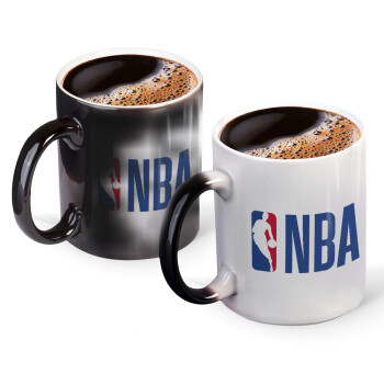 NBA Classic, Color changing magic Mug, ceramic, 330ml when adding hot liquid inside, the black colour desappears (1 pcs)