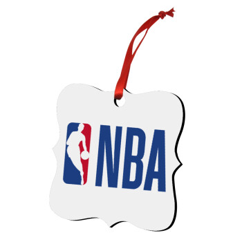 NBA Classic, Χριστουγεννιάτικο στολίδι polygon ξύλινο 7.5cm