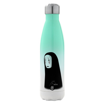 Spirited Away No Face, Metal mug thermos Green/White (Stainless steel), double wall, 500ml