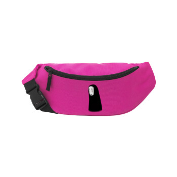 Spirited Away No Face, Unisex waist bag (banana) in PINK color with 2 pockets