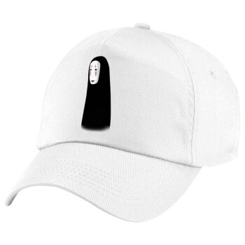 Spirited Away No Face, Children's Baseball Cap, 100% Cotton Twill, White (COTTON, CHILDREN'S, UNISEX, ONE SIZE)