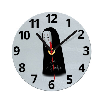 Spirited Away No Face, Ρολόι τοίχου γυάλινο (20cm)