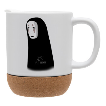 Spirited Away No Face, Ceramic coffee mug Cork (MAT), 330ml (1pcs)