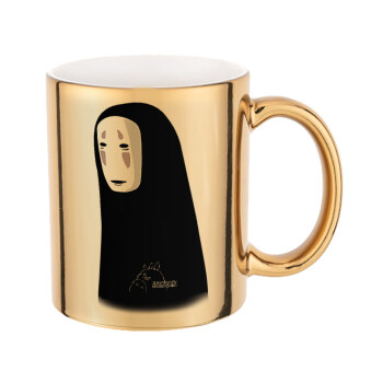 Spirited Away No Face, Mug ceramic, gold mirror, 330ml