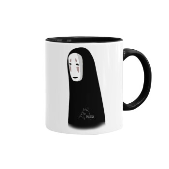 Spirited Away No Face, Mug colored black, ceramic, 330ml