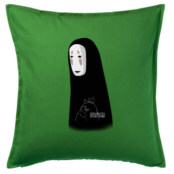 Spirited Away No Face, Sofa cushion Green 50x50cm includes filling