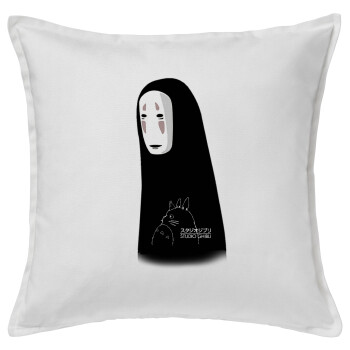 Spirited Away No Face, Sofa cushion White 50x50cm includes filling