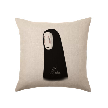 Spirited Away No Face, Μαξιλάρι καναπέ ΛΙΝΟ 40x40cm περιέχεται το  γέμισμα