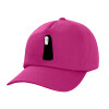 Children's Baseball Cap, 100% Cotton Twill, Fuchsia (COTTON, CHILDREN'S, UNISEX, ONE SIZE)