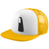 Adult Soft Trucker Hat with Yellow/White Mesh (POLYESTER, ADULT, UNISEX, ONE SIZE)