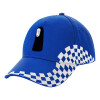 Adult Ultimate BLUE RACING Cap, (100% COTTON DRILL, ADULT, UNISEX, ONE SIZE)