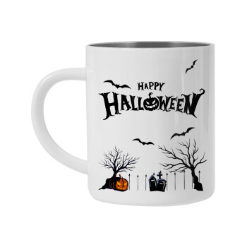 Happy Halloween cemetery, Mug Stainless steel double wall 300ml