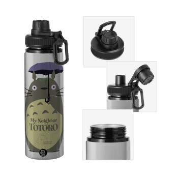 Totoro from My Neighbor Totoro, Metallic water bottle with safety cap, 850ml aluminum